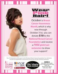 For example, pink for breast cancer awareness. Celebrate With Pink Hair For Hope