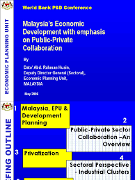 More detailed analysis of the current economic and social performance will be available on malaysian economic statistics review (mesr) vol. Malaysia S Economic Development With Emphasis On Public Private Collaboration Public Private Partnership Malaysia