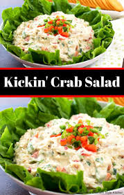 Kickin Crab Salad Sea Food Salad Recipes Crab Salad Recipe Imitation Crab Recipes