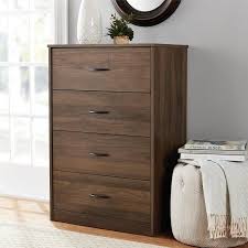 Shop wayfair for all the best tall dressers. Mainstays 4 Drawer Dresser Walnut Walmart Com Storage Furniture Bedroom Modern Bedroom Storage 4 Drawer Dresser