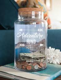 Travel Fund Decal Money Jar Vinyl Only Travel Gifts Traveller Gifts Adventure Funds Money Box Piggy Bank Saving Jar Adventure Awaits Savings Jar Money Jars Travel Fund