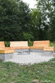 This will be useful if you want to enhance your backyard. Our Diy Fire Pit Building Sealing The Wood Benches Houseful Of Handmade