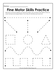 Age 3 straight, zig zag and curved lines are all appropriate to practice at age 3 encourage tracing from left to right. Fine Motor Skills Practice Worksheet Writing Practice Cute766
