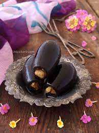 من أروع و أفخر أنواع المربيات الحلبية مربى الباذنجان محشو بالجوز المتبل بالقرفة و القرنفل syrian eggplant jam jam arabic dessert east dessert coffe recipes