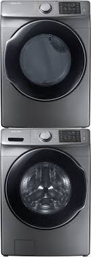 Maybe you would like to learn more about one of these? Samsung Sawadrepl24 Stacked Washer Dryer Set With Front Load Washer And Electric Dryer In Platinum
