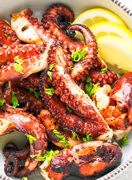 Easy Grilled Octopus Recipe Grilled Seafood Recipes Octopus Recipes Grilled Fish Recipes