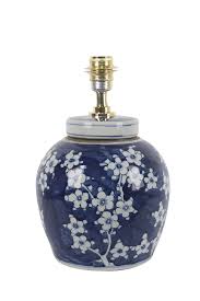 Plum Blossom Vintage Ginger Jar Lamp Base In 2020 Jar Table Lamp Ginger Jar Lamp Table Lamp Base