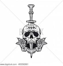 Here are the 160 best skull tattoos ever (in our opinion), including descriptions, hd photos, tips and info for getting skull tattoos. Dagger Roses Tattoo Vector Photo Free Trial Bigstock