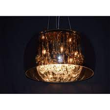 Schuller 508718 Modern Smoked Glass Extra Long Light Fitting Oval Ceiling Pendant 5 Light Ideas4lighting Sku20724i4l