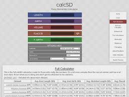 calcSD - Full Penis Size Percentile Calculator