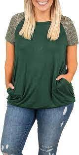 مستهلك سابقا شهواني slimming girl tshirts for women triple plus size 2x  casual tops plain color block shirts and - promarinedist.com