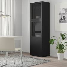 Ikea besta schrank (schwarzbraun) mit einen 2er korpus und einen 1er korpus. Besta Vitrine Schwarzbraun Lappviken Klarglas Sbr 60x42x193 Cm Hol Es Dir Noch Heute Ikea Deutschland