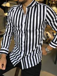 Black And White Vertical Striped Shirt Mens India Pin By Aaron Chris Anjous On Clothez Stylish Mens Outfits Vertical Striped Shirt Outfit Outfits With Striped Shirts