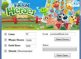 · the player needs 9 gold bars to remove the roadblock. Farm Heroes Saga Unlimited Gold Lives Moves And Boosters Farm Hero Saga Farm Heroes Hero