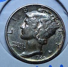 1940 Mercury Silver Dime Coin Value Prices Photos Info