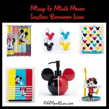 If you redecorate your bathroom, consider getting a fabulous shower curtain! Mickey And Minnie Mouse Inspired Bathroom Ideas A Mom Blog