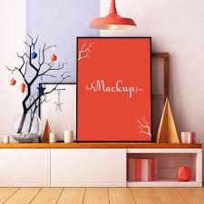 Free Room Interior Poster Mockup Psd Poster Mockup Psd Poster Mockup Mockup Free Psd