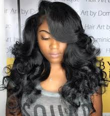 Edgy bob black hair weave weave hairstyles do not have to be a single color but can combine lowlights and highlights like this fantastic combination of blue hair color. Weave African American Hairstyles Novocom Top