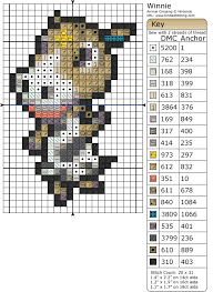 Winnie's dream job is cartoonist. Animal Crossing Winnie Cross Stitch Anchor Cross Stitch Animal Crossing