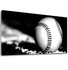 2 text boxes for personalized rustic vintage baseball wall clocks with 2 (* * two * * ) text boxes very cool faux vintage baseball wall clock with jersey number and name, team name or your text or. Vijf Arte Canvas Prints Wall Art Black White Baseball Rustic Sports Large 20 X 40 Picture Printed On Canvas Stretched And Framed For Home Living Room Decor Buy Online In Bahamas At Bahamas Desertcart Com Productid