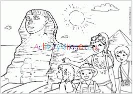 They can be helpful for beginners, kids and anyone looking to draw something easy for fun. The Sphinx Colouring Page