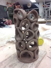 Carrie Breitz 1 27 16 Ceramics Class I Call This One A Calamari Vase Hand Built Ceramic Project Pottery Handbuilding Beginner Pottery Pottery Designs