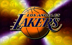 The secondary los angeles lakers logo is to be applied only on backgrounds within the lakers brand color palette. 39 Lakers Logo Wallpaper On Wallpapersafari