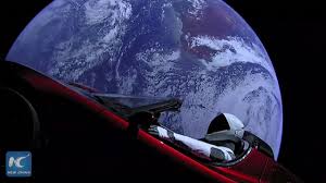 Spacex Streams Video Of Tesla Roadster Floating Through Space Youtube