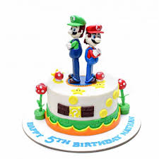 Cake represents the water, land and sky. Super Mario Cake 16 Cakes In Dubai