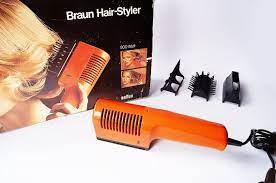 Vintage 70s Braun Hair Styler Set Hld 58 Vintage 1972 Hair Brush Dryer Collectible Typ 4423 Blow Dryer Reinhold W Braun Hair Braun Hair Styler Braun Hair Dryer