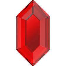 Swarovski 2776 Elongated Hexagon Flat Back Light Siam 16 5x8 4mm Light Siam Swarovski Hexagon