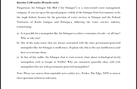 It is as another information and complaint channel in order to provide better services to water. Question 2 60 Marks 20 Marks Each Pengurusan Ai Chegg Com