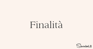 Finalità