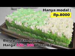 Tulisan pada kue dapat dibuat menggunakan krim kocok. Dengan Modal Rp 8000 Buat Bolu Pandan Kukus Untuk Jualan Lengkap Hitungannya Resep Lengkap Youtube