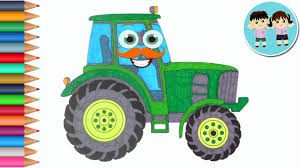 Ce poate fi mai interesant. Coloreaza Un Tractor Desene De Colorat Pentru Copii Copilasi Dragalasi Youtube