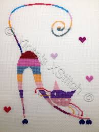 You can find just about any pattern at any skill level. Modern Cat Free Cross Stitch Pattern Tip Junkie