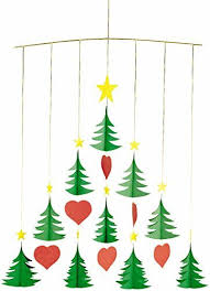 Flensted Mobiles Christmas Tree 10 Hanging Mobile 20 Inches Cardboard Weihnachten Basteln Kita Weihnachtsbasteln Und Basteln Weihnachten