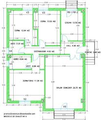 Presupuesto construccion obra nueva casa unifamiliar 50m2: Pin En Planos De Casas De Un Piso
