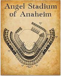 Amazon Com Angel Stadium Of Anaheim Baseball Seating Chart