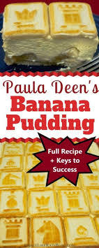 How to cook paula deen's banana pudding. Paula Deen S Banana Pudding Grace Like Rain Blog