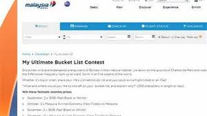Malaysia Airlines Ditches Poorly Named Ultimate Bucket List Contest Common Phrases Bucket List Of Courses