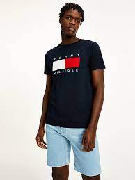 Whatever you're shopping for, we've got it. T Shirt Mit Strukturierter Flag Blau Tommy Hilfiger