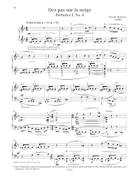 Des Pas Sur La Neige Noten Claude Debussy Klavier Solo