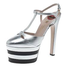 Shop the gucci official website. Gucci Silver Platform Sandals Off 65 Bonyadroudaki Com