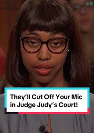 They'll cut off your mic in Judge Judy's court! #judgejudy #tvshow #tv  #legaltiktok