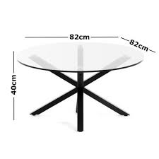 Free delivery and returns on ebay plus items for plus members. Akira Round Coffee Table Black Metal Legs Clear Glass Top Bunnings Australia