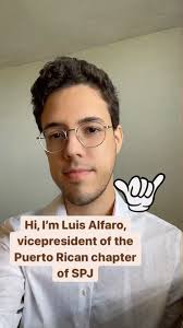 Conoce a nuestro vicepresidente de SPJ Puerto Rico, Luis Alfaro ☄️  @_alfaroluis , Meet our chapter vice president