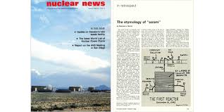 Nuclear Newswire -- ANS