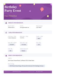 Programme birthday party program template : Birthday Party Event Template Pdf Templates Jotform