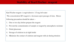 Ppt - Determination Of Water By The Karl Fischer Titration: Theory Powerpoint  Presentation - Id:3206699